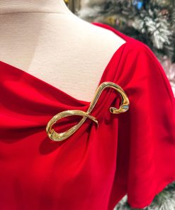 Gold Infinity Brooch