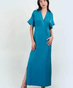 Teal Kimono Kiko Maxi Dress