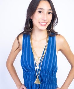 Gold 3 Triangle Necklace