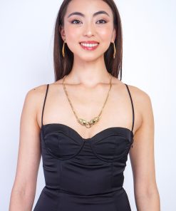 Gold Lion Ring Necklace