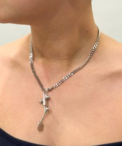 Silver Lock Necklace