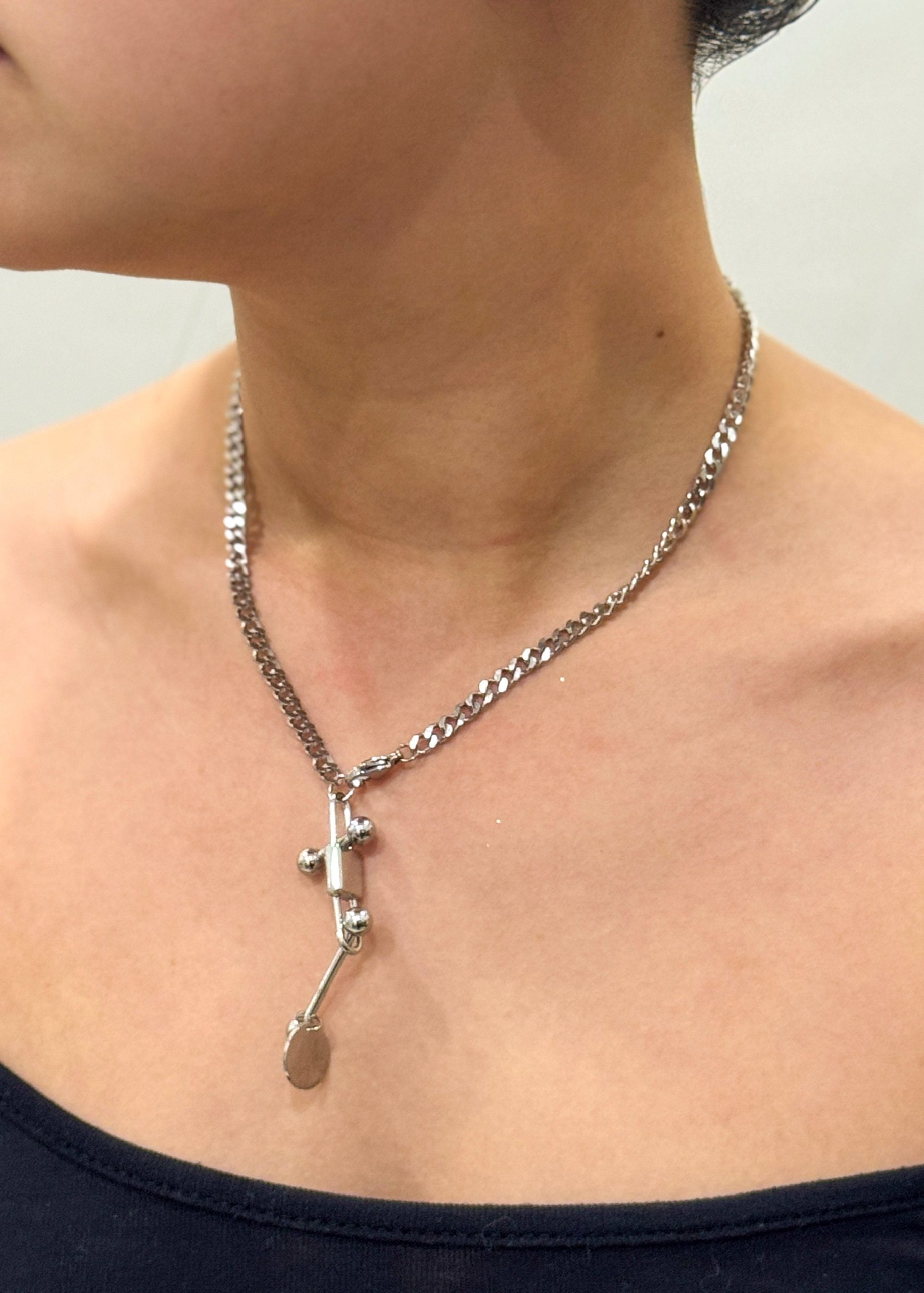 Silver Lock Necklace