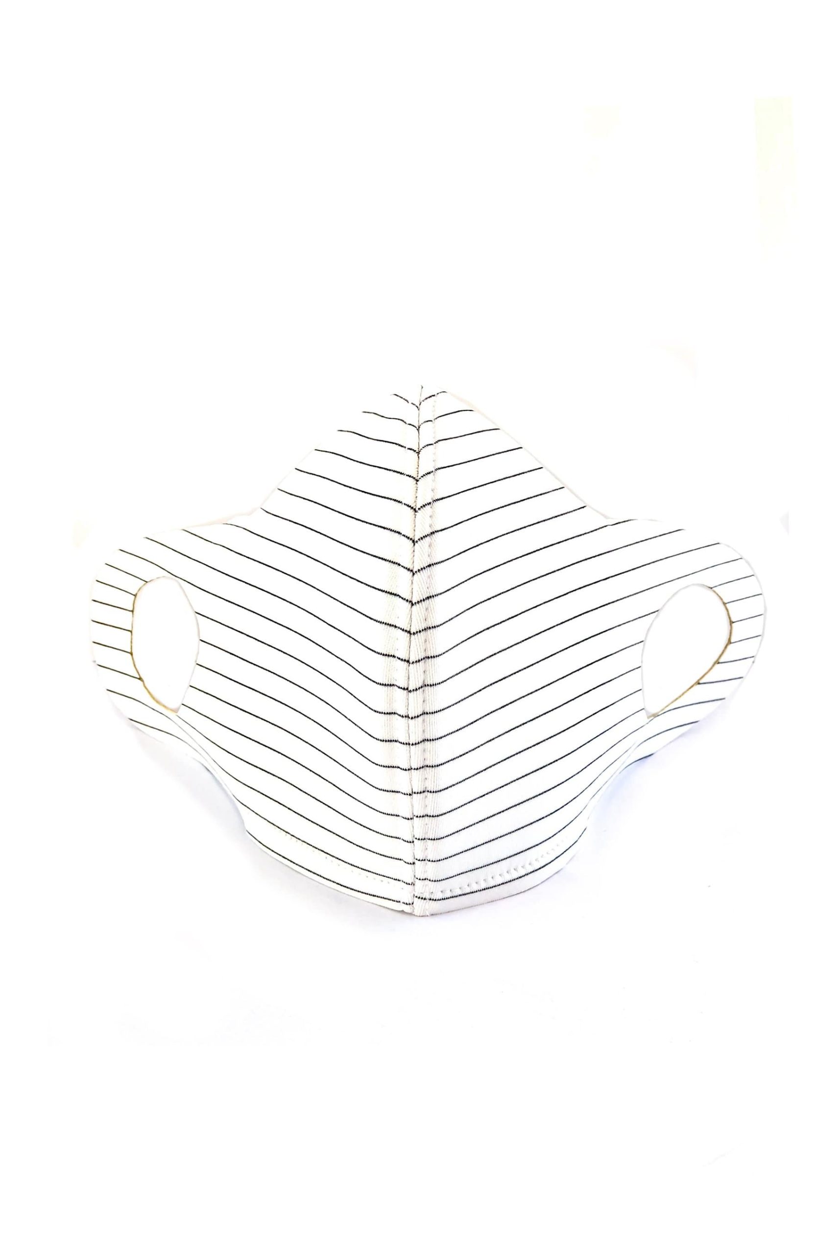 Ivory Black Stripe Antibacterial Premium Neoprene WaterProof Face Mask(Filter Pocket) - Image 2