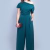 Dark Green Pleated High Waist Leslie Pants