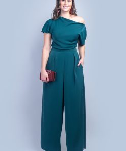 Dark Green Pleated High Waist Leslie Pants