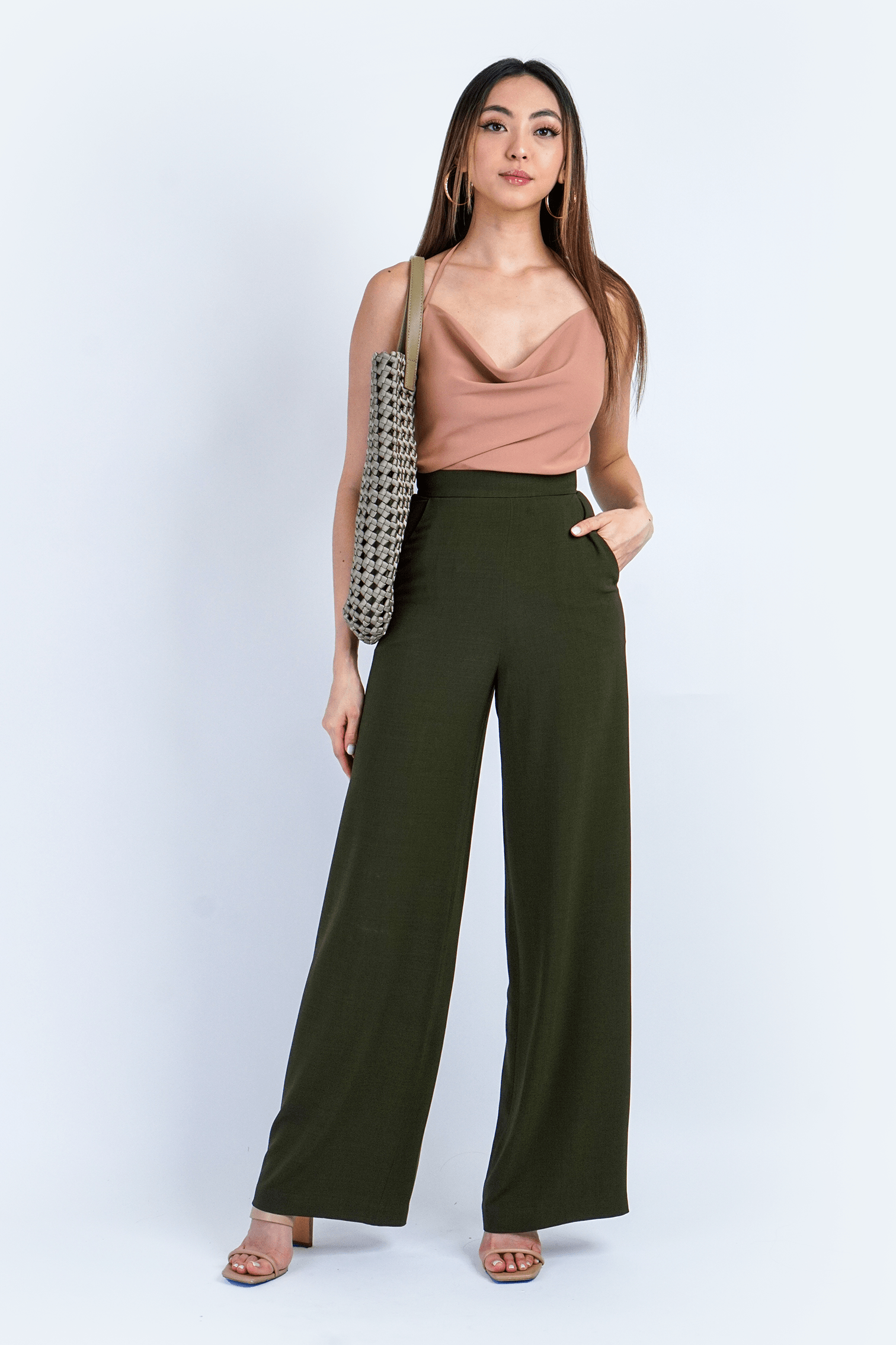 Olive Green Cheryl Pants - Image 3