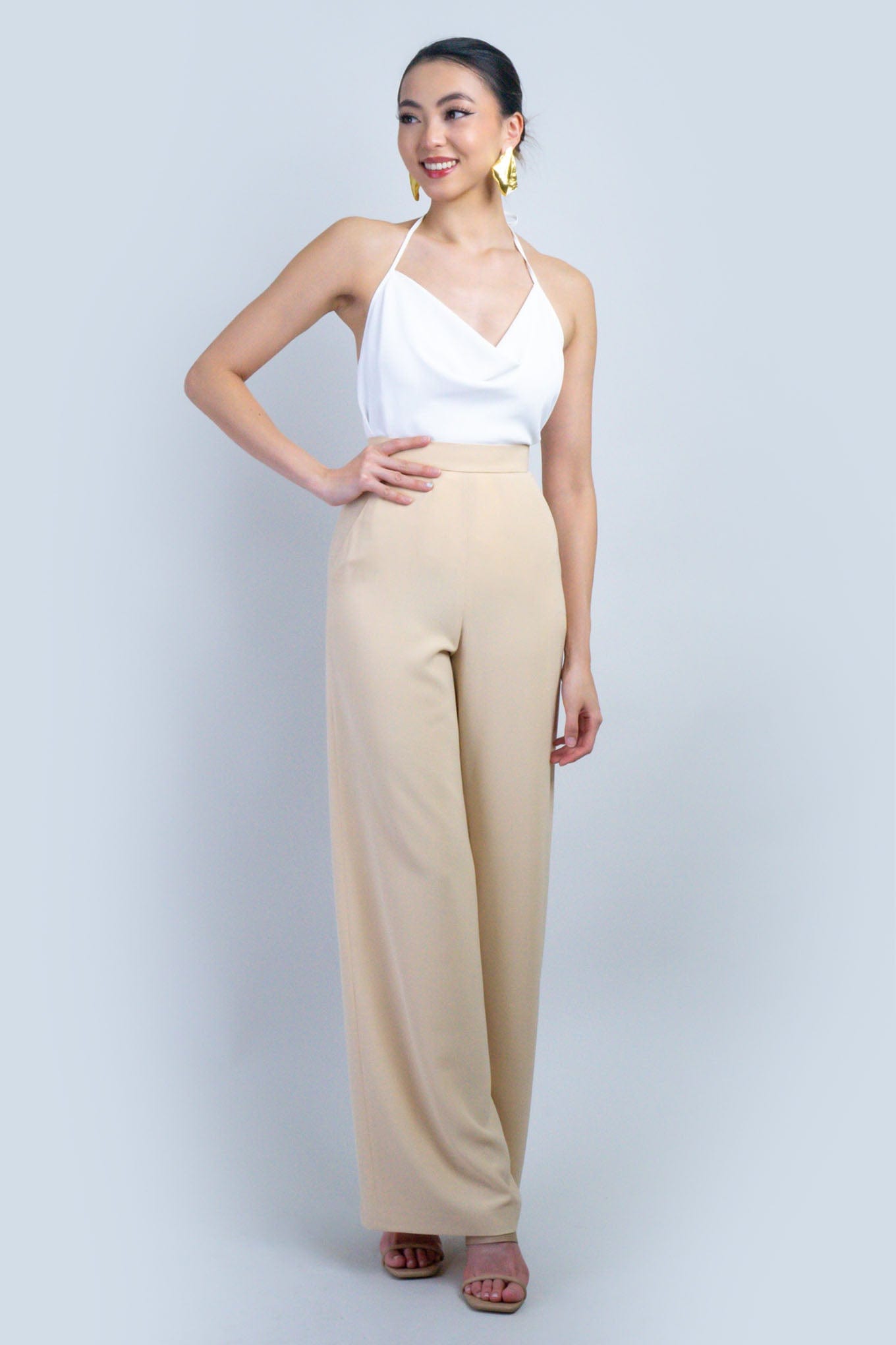 Tan Straight Leg Cheryl Pants - Image 4