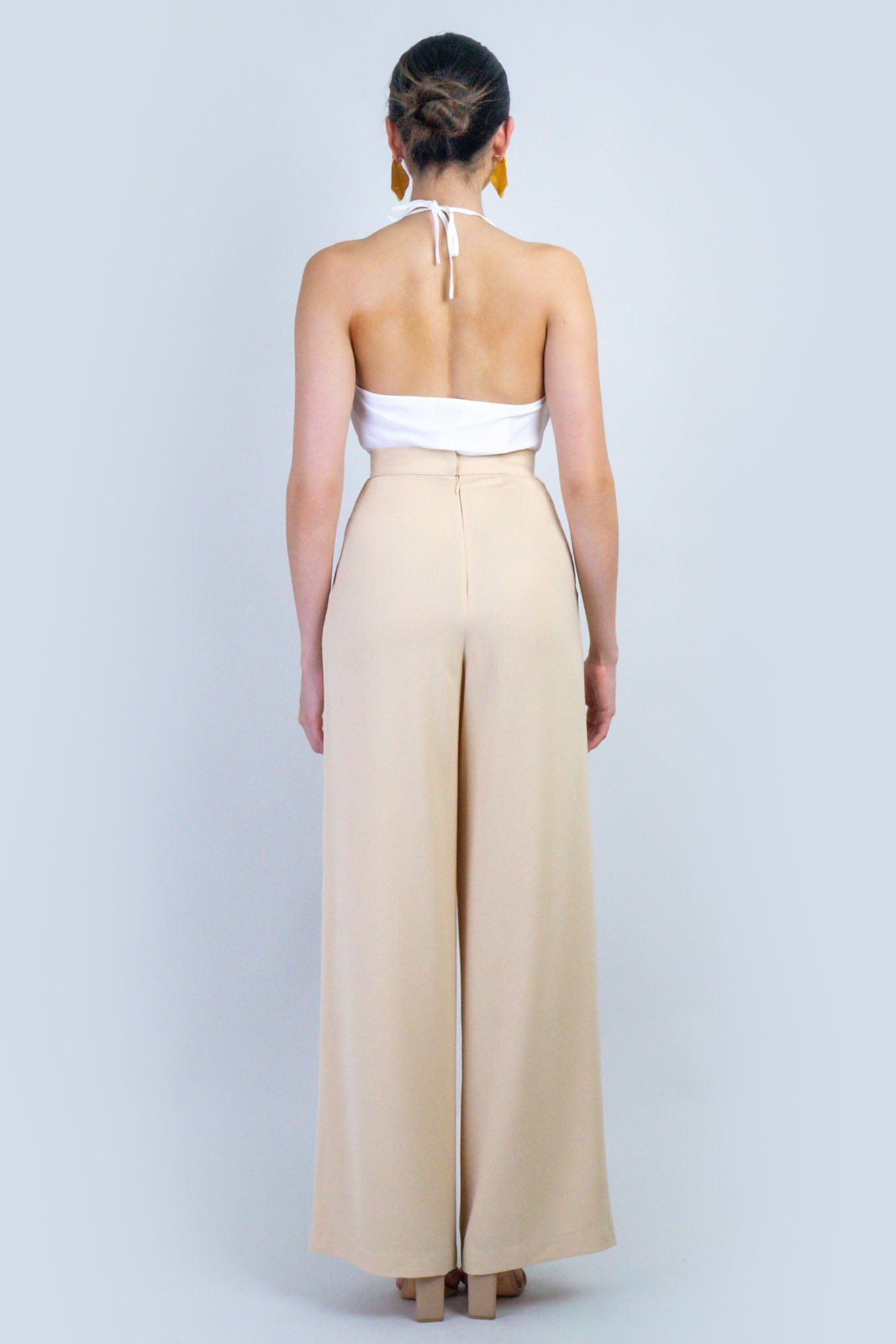 Tan Straight Leg Cheryl Pants - Image 3