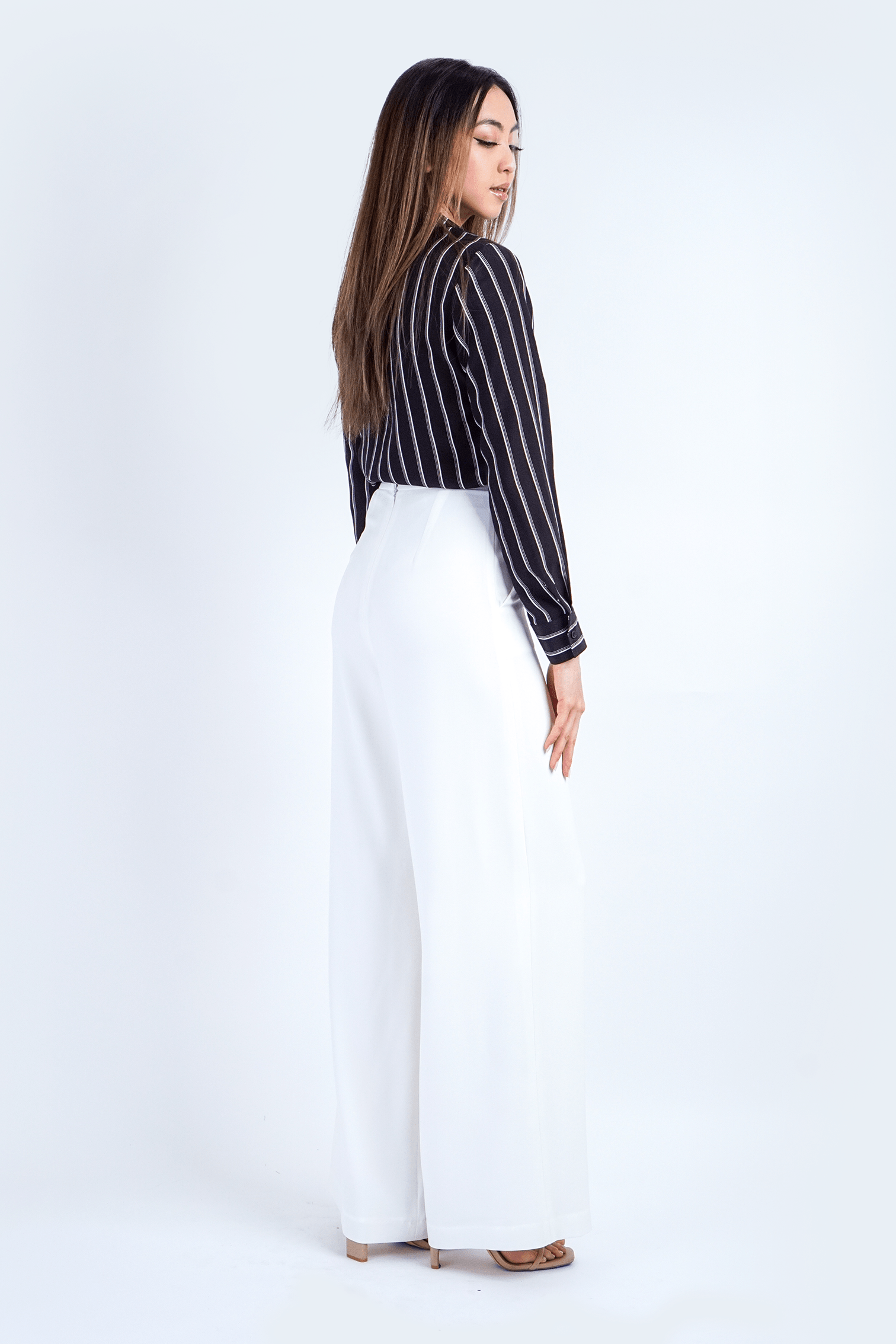 White Straight Leg Cheryl Pants - Image 2