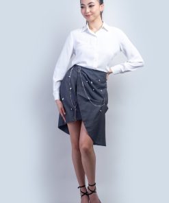 White Button Up Jennifer Dress Shirt